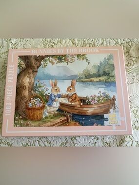 Bunnies By The Brook 1000 Piece Puzzle NIB